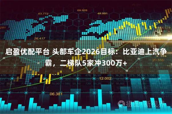 启盈优配平台 头部车企2026目标：比亚迪上汽争霸，二梯队5家冲300万+