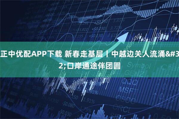 正中优配APP下载 新春走基层丨中越边关人流涌 口岸通途伴团圆